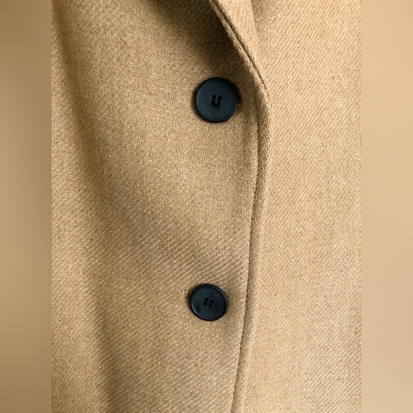 Zara Taupe Brown Fitted Wool Blend Coat - Picture 9 of 14